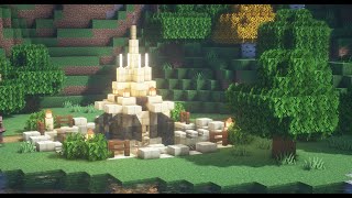 【Minecraft】噴水の下に隠れ家を。　秘密基地　マインクラフト建築