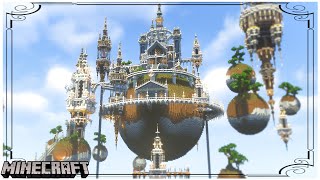 【マイクラ】丸い浮遊島にお城を作ってみたよ – クリエで作る全力おしゃれワールド | Minecraft Timelapse【マインクラフト 実況】