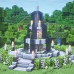 【マインクラフト】安山岩を使った噴水の作り方【Minecraft】How to Build a Fountain【マイクラ建築】