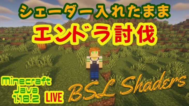 【マインクラフト】影Mod入れたままエンドラ討伐！～BSL Shaders～（Java 1.18.2）