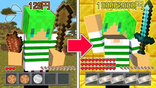 【マインクラフト】お金をかせぐほど『最強の武器』が貰える世界でサバイバルしたらとんでもなかった…