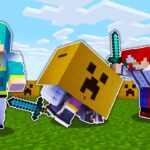 ダンボールに隠れられる世界で戦ってみた！【マイクラ・マインクラフト】