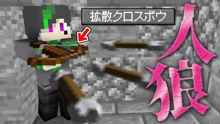 【マインクラフト😜】最強アイテム拡散クロスボウの謎バグ発見で戦犯誕生！？【マイクラ人狼】