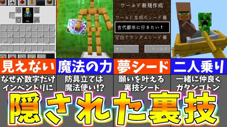 マイクラ 隠されたおもしろバグ裏技＆小ネタ １１選【マインクラフト・Minecraft】