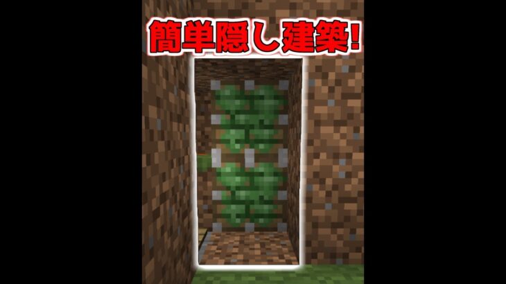 見たらスグ出来る隠し装置の裏技【マイクラ】【Minecraft】