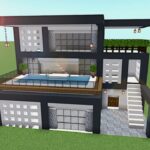 【マイクラ建築】プール付きの豪邸、モダン建築-Minecraft build-