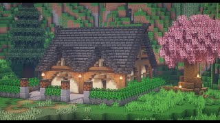 【Minecraft】桜のある和風建築　Japanese　House