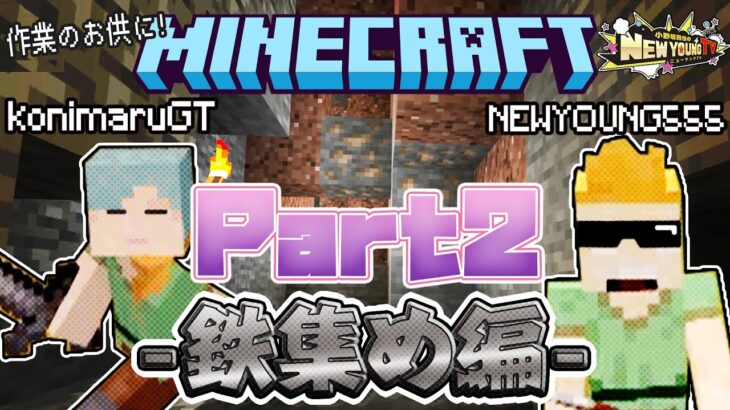 【マイクラ】ニューヤング☆TVのマインクラフト実況❗️〈Part 2〉-鉄集め編-【小野坂昌也☆ニューヤングTV】