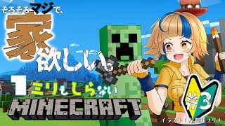 【マインクラフト】【初見プレイ】一緒にはじめよう！１ミリもしらない世界創り～マジでそろそろ家を建てよう～#３【新人Vtuber】【#輝石の軌跡】