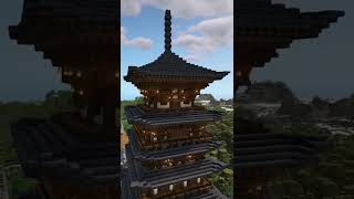 #minecraft 湿地帯の神社に五重塔を建築しました‼️ #shorts #minecraftbuild #minecraftshorts #マインクラフト #マイクラ #神社 #japan