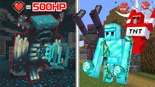 【マインクラフト】ブロックの能力を使えるゴーレムなら最強のモブ『ウォーデン』を倒せる説