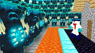 【マイクラ】1週間「ウォーデン」が大量に襲ってくる世界でセキュリティハウス生活してみた結果！？
