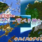 【マイクラ】 1.19 で絶対にプレーすべき神シード 無人島生活始めませんか？ サバイバルアイランド編！！ JAVA マインクラフト統合版 (PC/PS5/PS4/Switch) minecraft