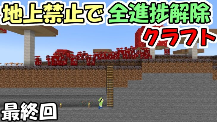 【マインクラフト】#21 地上禁止で全進捗解除クラフト　～感動の最終回～【マイクラ】
