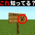 【マイクラ】看板に “Creeper” と書き込むと、隠れクリーパーが現れるらしい【マインクラフト】