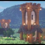 【Minecraft】村人ハウスを利用して簡単リノベーション建築　簡単オシャレ建築