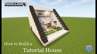 Minecraft 建築：不想蓋正常房子，那就來試試看梯形吧│How to build a survival base tutorial#23 【秘密himitsu】│마인크래프트 건축│マイクラ建築
