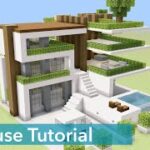 (マイクラ建築) オシャレなモダンハウスの作り方 (Minecraft) How to build modern House