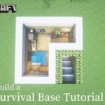 Minecraft 建築：L型的簡單又現代的生存小屋│How to build a survival base tutorial#27【秘密himitsu】│마인크래프트 건축│マイクラ建築│我的世界