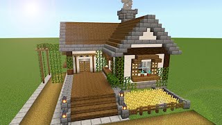 【マイクラ建築】小さくてもおしゃれで存在感のある家を建てる-Minecraft build-