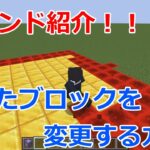 【Minecraft】ブロックの上を歩くとそのブロックが変わる！！『execute』コマンドの使いかた！【コマンド紹介】