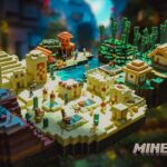 【miniature DIY】今まで作ったマインクラフトの世界を一つにしました-Diorama minecraft world-