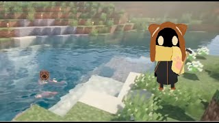 影modとマイクラ建築学の成果に喜ぶ１８くん