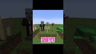 【マイクラ】海外で死ぬほどバズってるマイクラアプデの歴史でバズる！ #shorts #マイクラ #マインクラフト