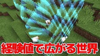 【マイクラ】経験値で土地を広げられる世界！【マイクラ豆知識 解説 裏技/ゆっくり実況/マインクラフト】