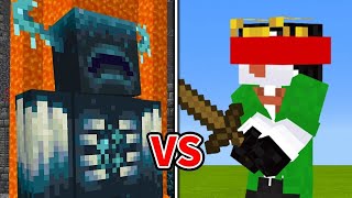 目が見えないウォーデン vs 目隠しぺんと【マイクラ】