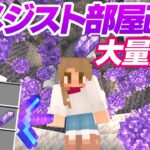 アメジスト部屋改良で大量回収！トラップ建築用の遮光ガラス【マインクラフト】マイクラ実況 113