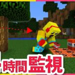 24時間こっそり監視！イタズラ何回するの？👀【まいくら・マインクラフト】