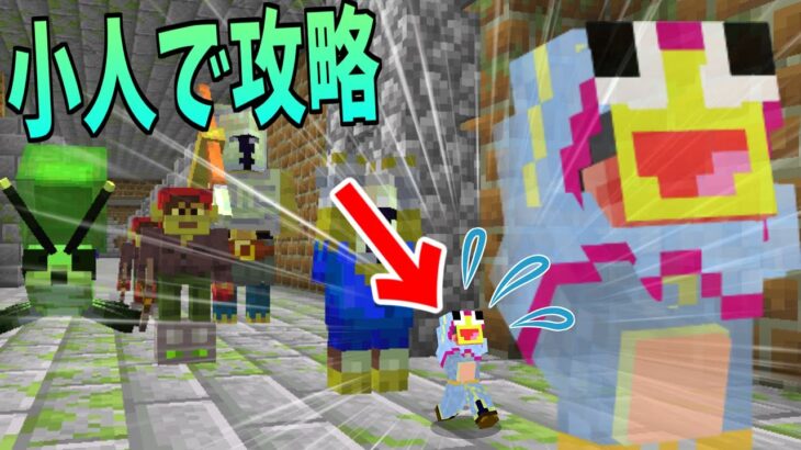 【マイクラ】小人がゴブリン基地へ突撃したらボコボコにされた!!-小人黄昏サバイバル #4 【Minecraft】【マインクラフト】