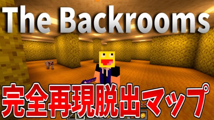 【マイクラ】都市伝説『Backrooms』を完全再現した脱出マップがマジでヤバすぎた!!-マインクラフト【Minecraft】【InfiniteBackrooms】