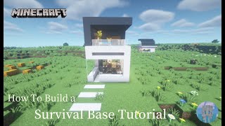 Minecraft 建築：用數字5來蓋一座生存基地！│How to build a survival base tutorial#35【秘密himitsu】│마인크래프트 건축│マイクラ建築│我的世界