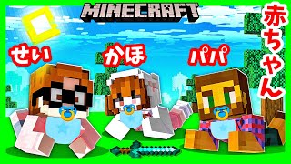 マインクラフト だけど みんな赤ちゃんになっちゃった👶 ばぶ～ Minecraft Baby World