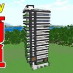 【マイクラ建築】高層マンション建築、思ったよりも簡単に作れます -Minecraft How to build-