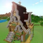 【マイクラ建築】ファンタジーちっくな家の建築に挑戦してみた-Minecraft build-