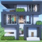 【マインクラフト】モダンハウスの作り方【Minecraft】How to Build a Modern House【マイクラ建築】