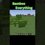 【Minecraft】竹の装飾ブロックがつくれる！！装飾MOD『Bamboo Everything』の紹介！【MOD紹介】#shorts