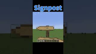 【Minecraft】見た目が良い看板を追加！！装飾用MOD『Signpost』の紹介！【MOD紹介】#shorts