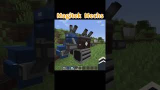 【Minecraft】なんか、マシンに乗れるよ！『Magitek Mechs』【MOD紹介】#shorts