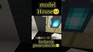 model house🏠 in minecraft #shorts #minecraft #ytshort #mine