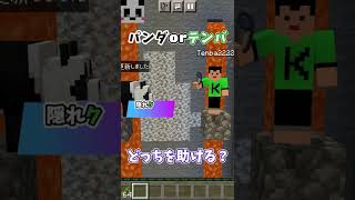 【マイクラ】どっちを助ける? #shorts