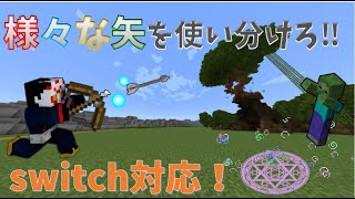 【コマンド】【マイクラ】いろんな技が使える矢？！魔法の矢を作ってみた！”