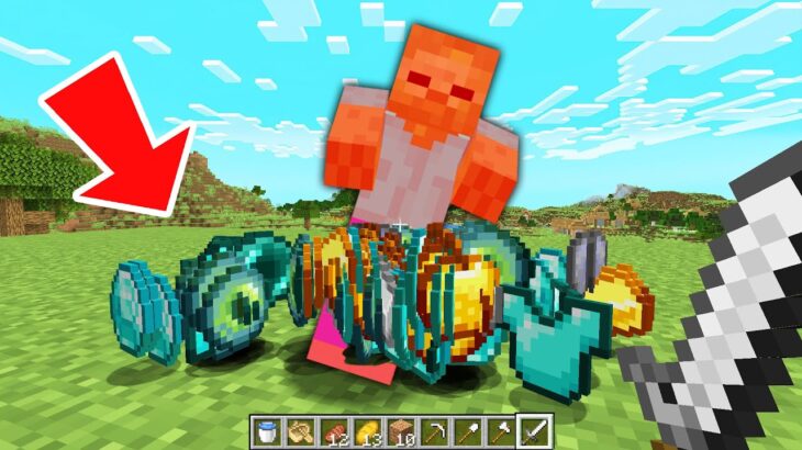 【マイクラ】モブのドロップアイテムがバグった世界でマインクラフト！