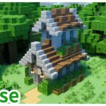 【マインクラフト】石と木材で作る！小さな洋風の家【マイクラ建築講座/Minecraft】