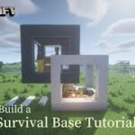 Minecraft 建築：像是藝術品一樣的生存基地！│How to build a survival base tutorial#38【秘密himitsu】│마인크래프트 건축│マイクラ建築│我的世界
