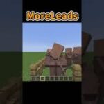 【Minecraft】村人をリードで引っ張るMODって、結構非人道的だよね。『MoreLeads』【MOD紹介】#shorts