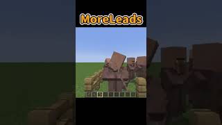 【Minecraft】村人をリードで引っ張るMODって、結構非人道的だよね。『MoreLeads』【MOD紹介】#shorts